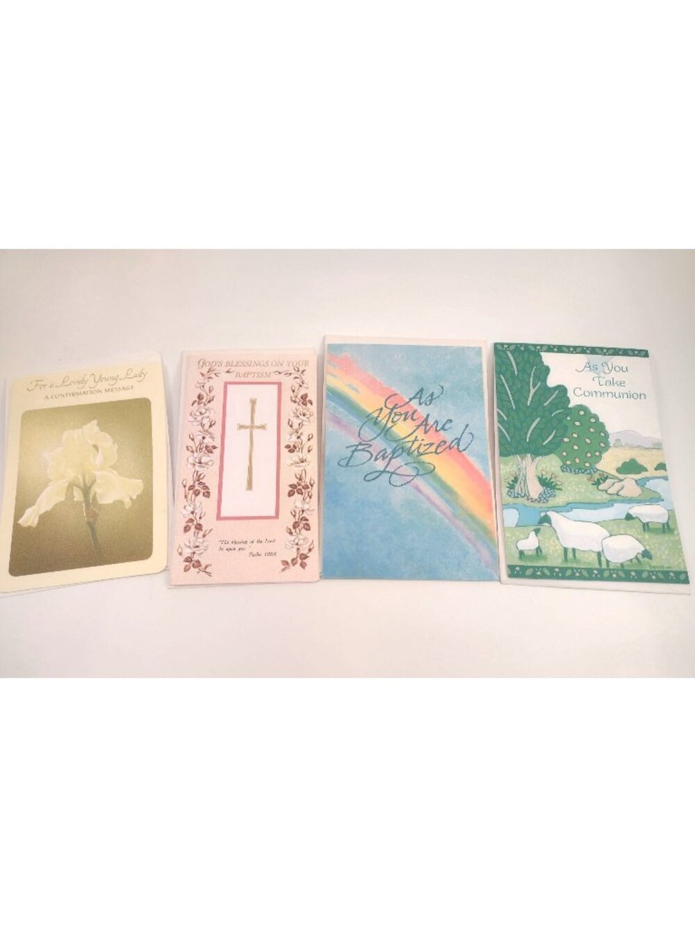 Baptism & Confirmation Celebration Greeting Card Lot Of 4 Religious Cards